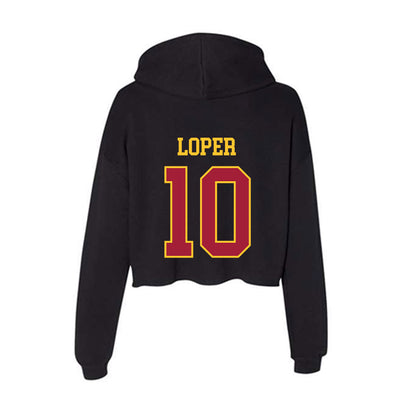 USC - NCAA Women's Volleyball : Quinn Loper - Women's Crop Fleece Hoodie-1