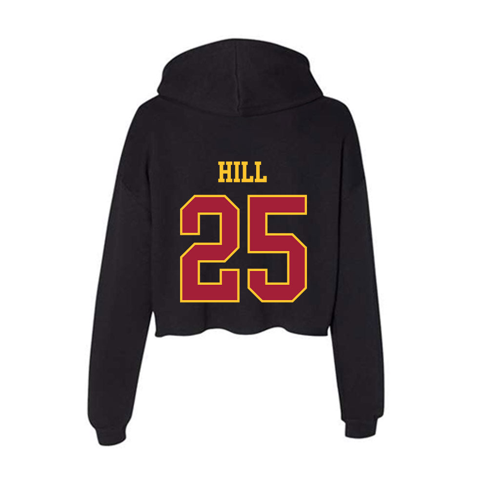 USC - NCAA Women's Soccer : Jordan Hill - Women's Crop Fleece Hooded Sweatshirt-1