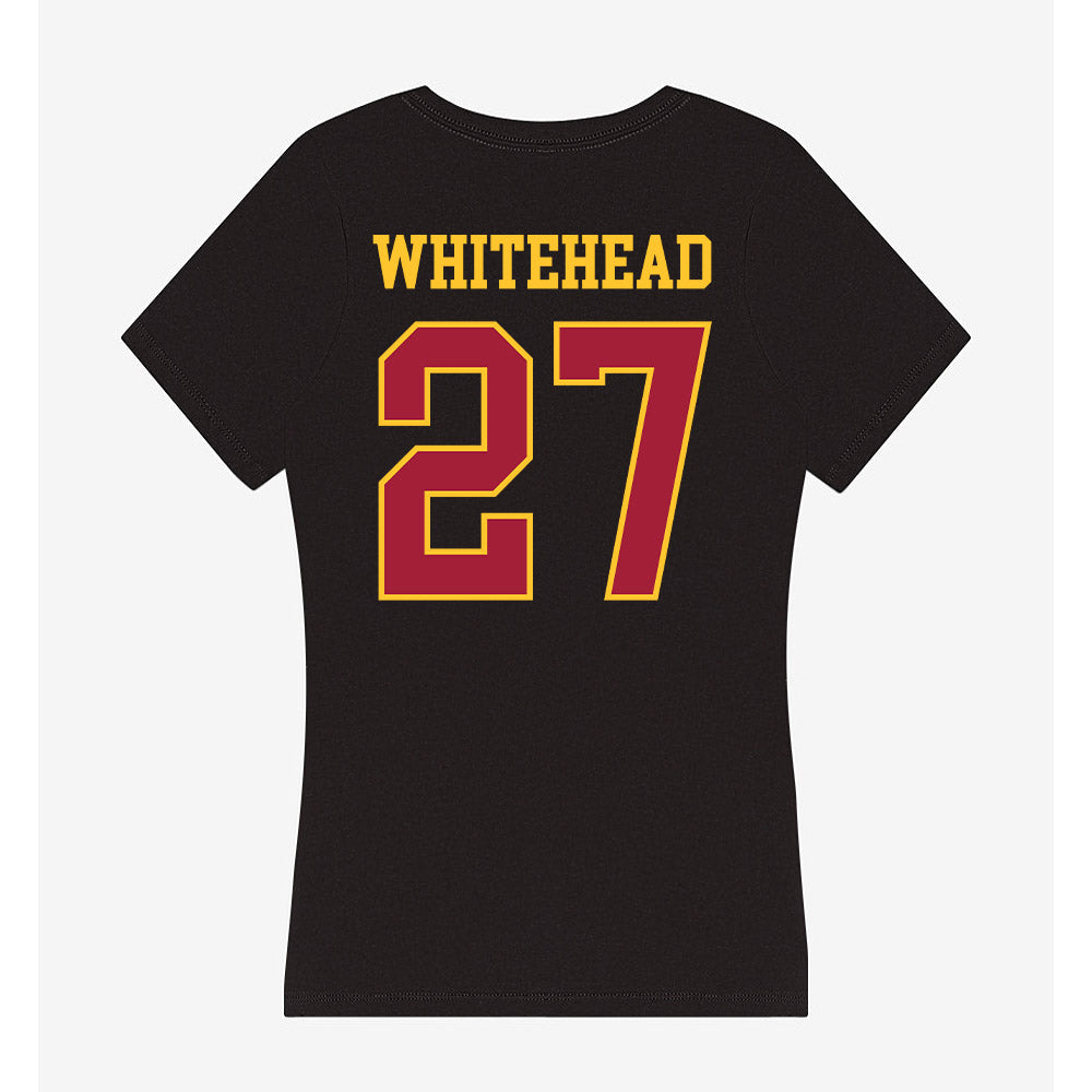 USC - NCAA Baseball : Ace Whitehead - Women's V-Neck T-Shirt-1