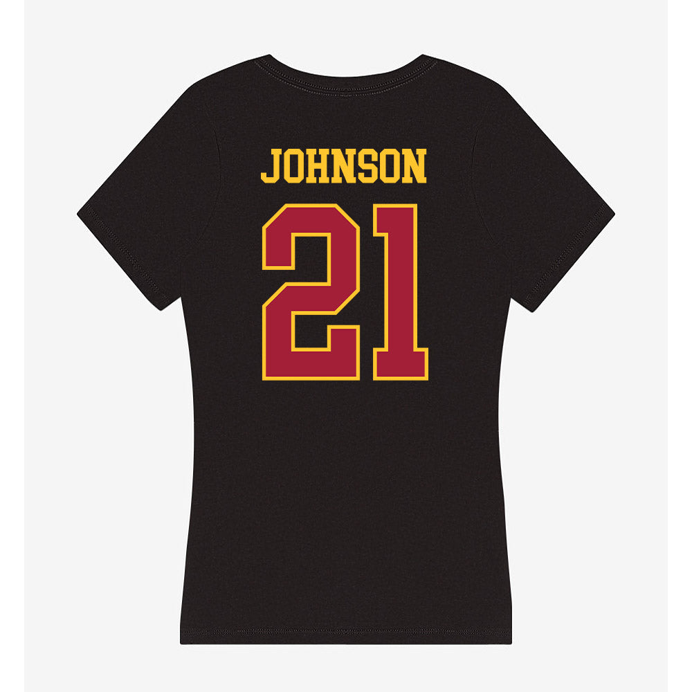 USC - NCAA Football : Chasen Johnson - Women's V-Neck T-Shirt-1