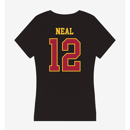 USC - NCAA Men's Basketball : EJ Neal - Women's V-Neck T-Shirt-1