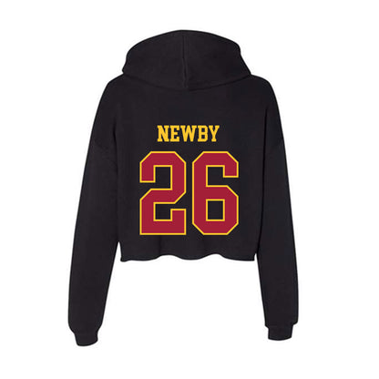 USC - NCAA Football : Elijah Newby - Women's Crop Fleece Hoodie-1