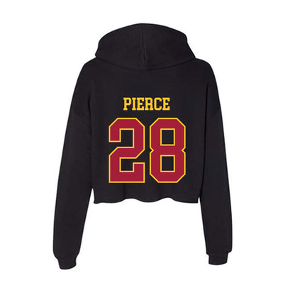 USC - NCAA Football : Carrington Pierce - Women's Crop Fleece Hoodie-1