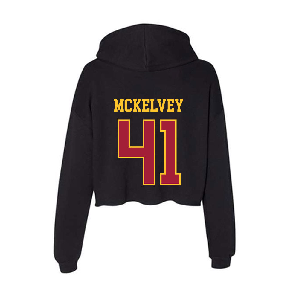 USC - NCAA Football : Cian McKelvey - Women's Crop Fleece Hoodie-1