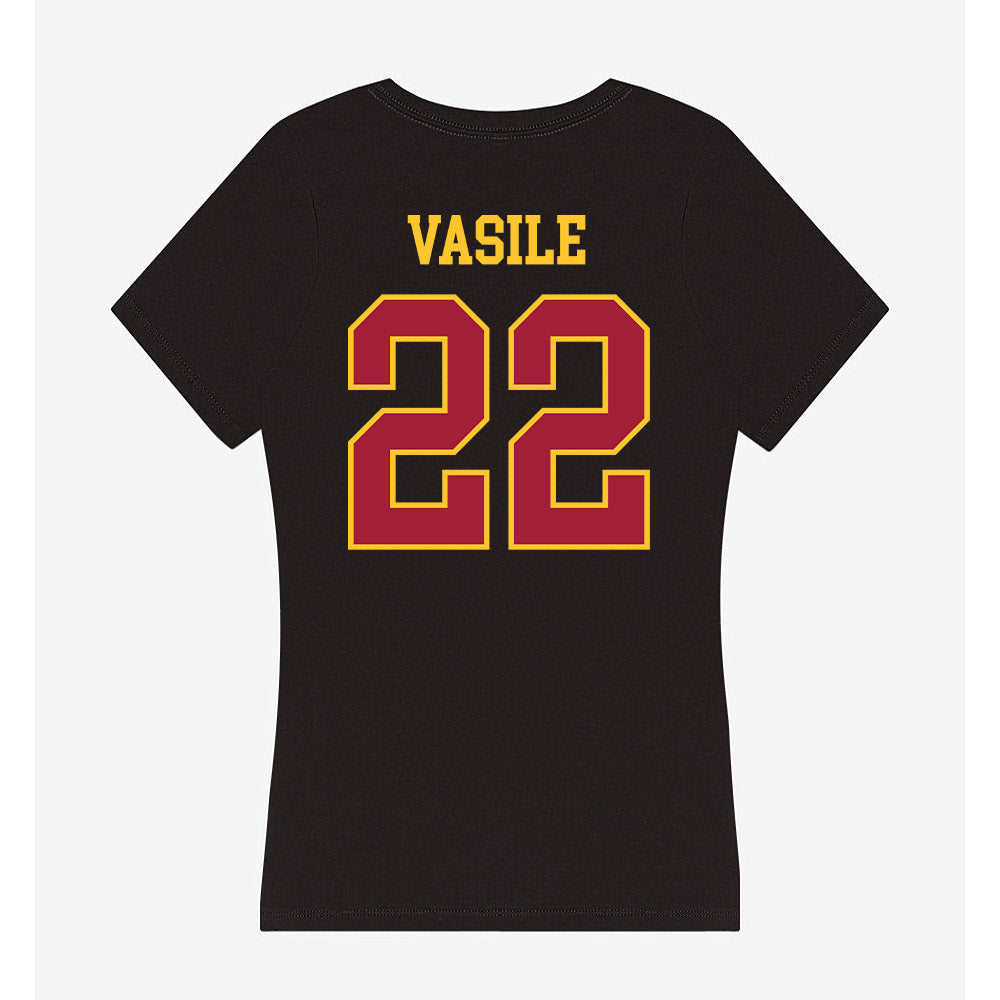 USC - NCAA Women's Lacrosse : Riley Vasile - Women's V-Neck T-Shirt-1