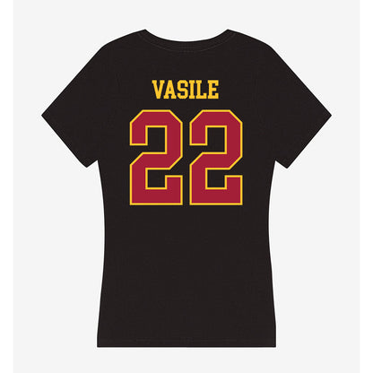 USC - NCAA Women's Lacrosse : Riley Vasile - Women's V-Neck T-Shirt-1
