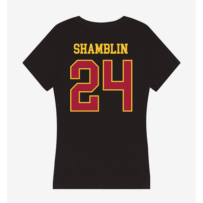USC - NCAA Women's Basketball : Brooklyn Shamblin - Women's V-Neck T-Shirt-1