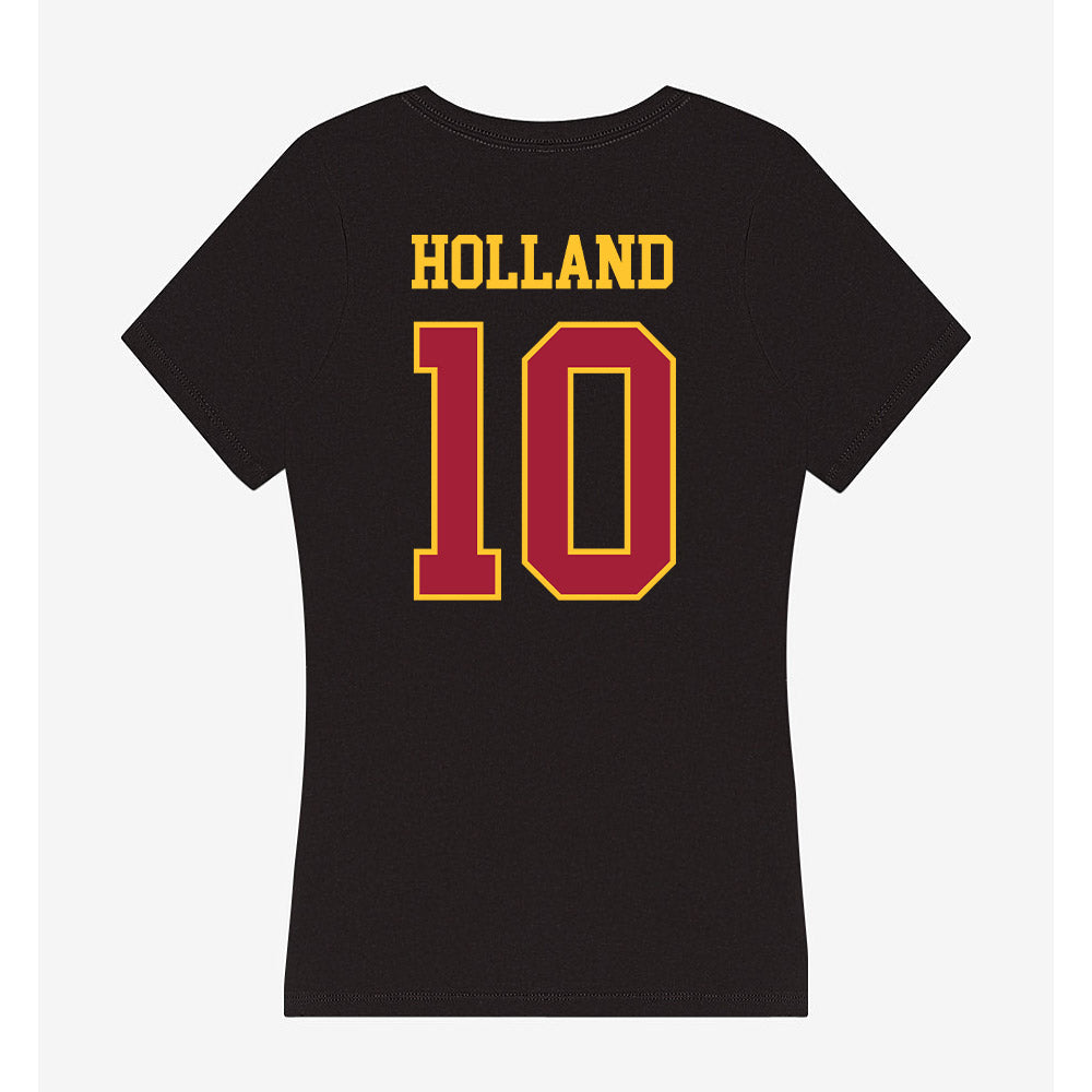 USC - NCAA Women's Lacrosse : Hadley Holland - Women's V-Neck T-Shirt-1