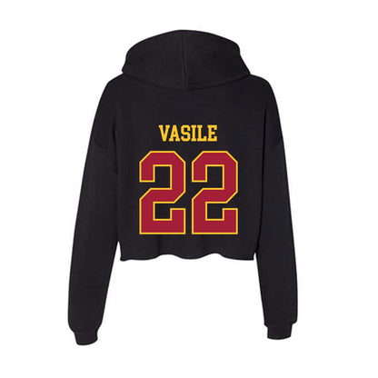 USC - NCAA Women's Lacrosse : Riley Vasile - Women's Crop Fleece Hoodie-1