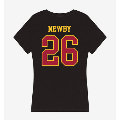 USC - NCAA Football : Elijah Newby - Women's V-Neck T-Shirt-1