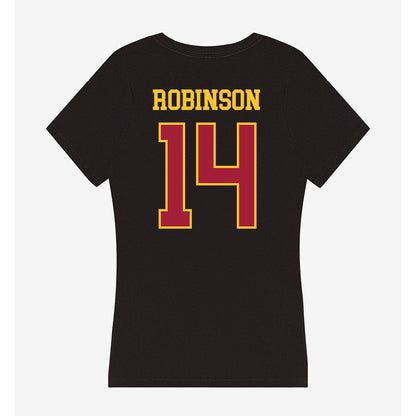 USC - NCAA Football : Ta'Mere Robinson - Women's V-Neck T-Shirt-1