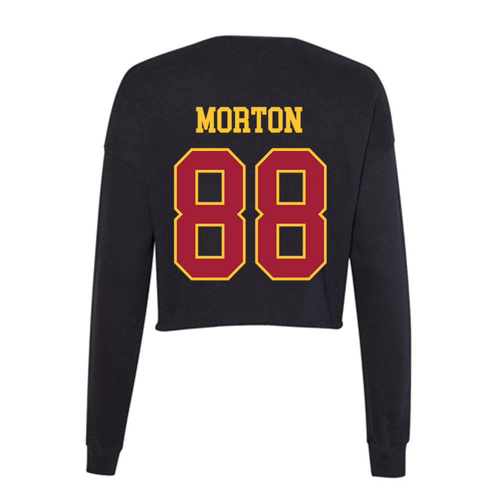 USC - NCAA Women's Lacrosse : Charlotte Morton - Women's Cropped Crew Fleece-1