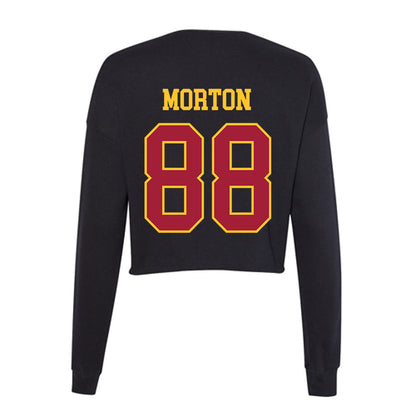 USC - NCAA Women's Lacrosse : Charlotte Morton - Women's Cropped Crew Fleece-1