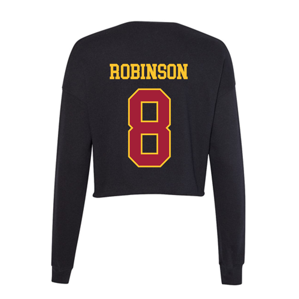 USC - NCAA Women's Lacrosse : Reese Robinson - Women's Cropped Crew Fleece-1