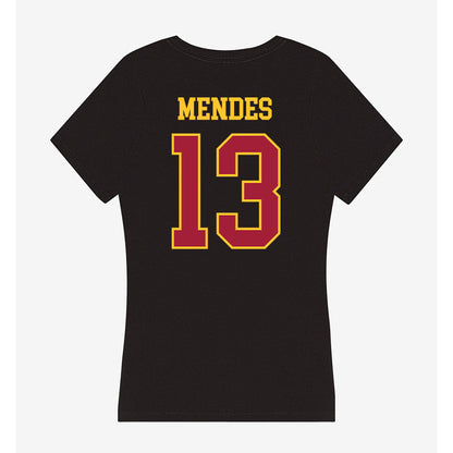 USC - NCAA Women's Basketball : Dayana Mendes - Women's V-Neck T-Shirt-1