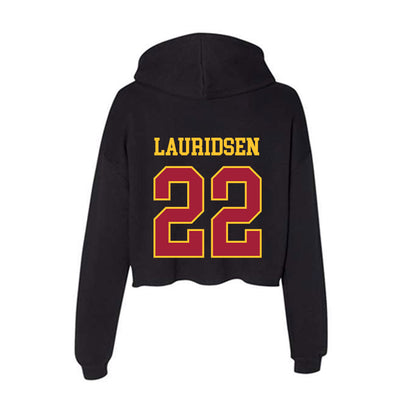 USC - NCAA Baseball : Gavin Lauridsen - Women's Crop Fleece Hoodie-1