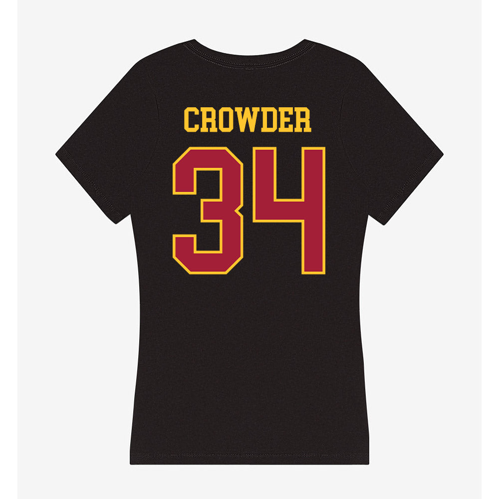 USC - NCAA Football : Jayden Crowder - Women's V-Neck T-Shirt-1