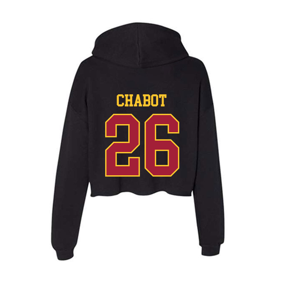 USC - NCAA Baseball : Henry Chabot - Women's Crop Fleece Hoodie-1