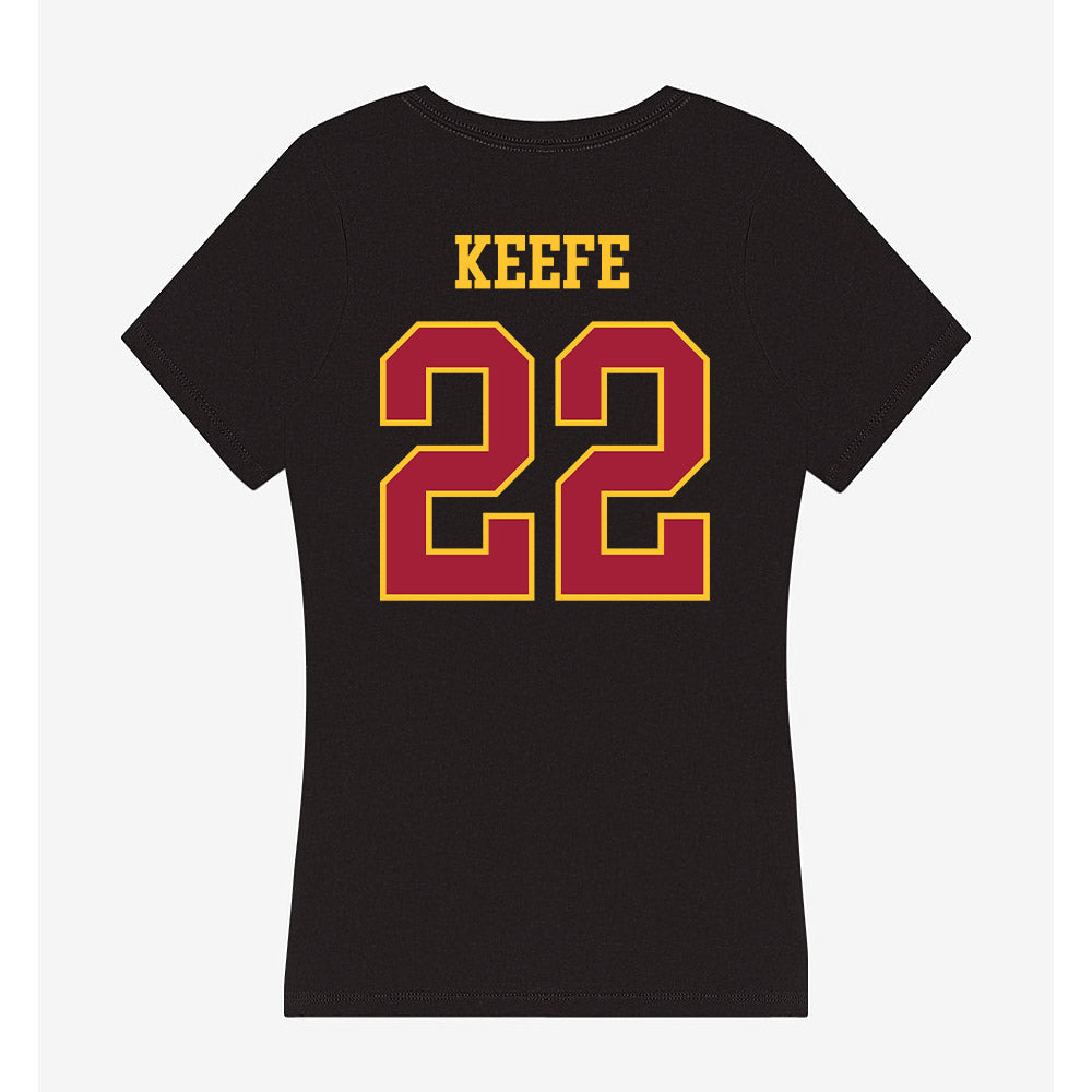 USC - NCAA Beach Volleyball : Kerry Keefe - Women's V-Neck T-Shirt-1