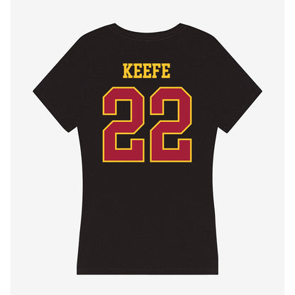 USC - NCAA Beach Volleyball : Kerry Keefe - Women's V-Neck T-Shirt-1