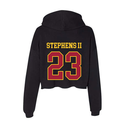 USC - NCAA Football : Desman Stephens II - Women's Crop Fleece Hoodie-1