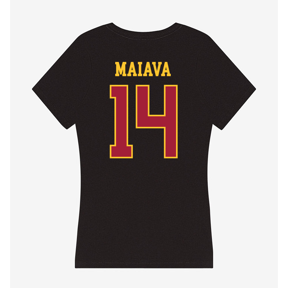 USC - NCAA Football : Jayden Maiava - Women's V-Neck T-Shirt-1