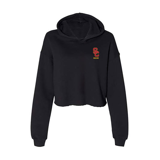 USC - NCAA Women's Soccer : Annabel Austen - Women's Crop Fleece Hooded Sweatshirt-0
