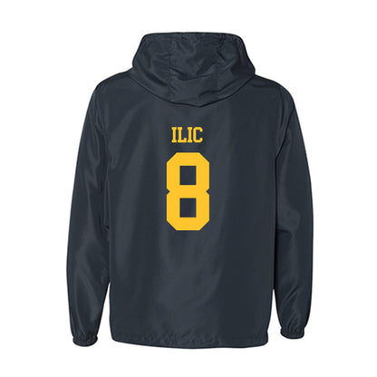 UC Berkeley - NCAA Men's Basketball : Milos Ilic - Classic Shersey Windbreaker-1
