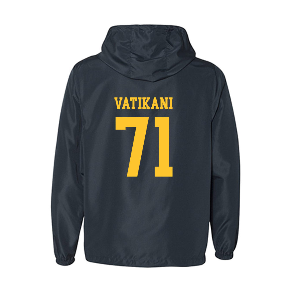 UC Berkeley - NCAA Football : Sioape Vatikani - Classic Shersey Windbreaker-1