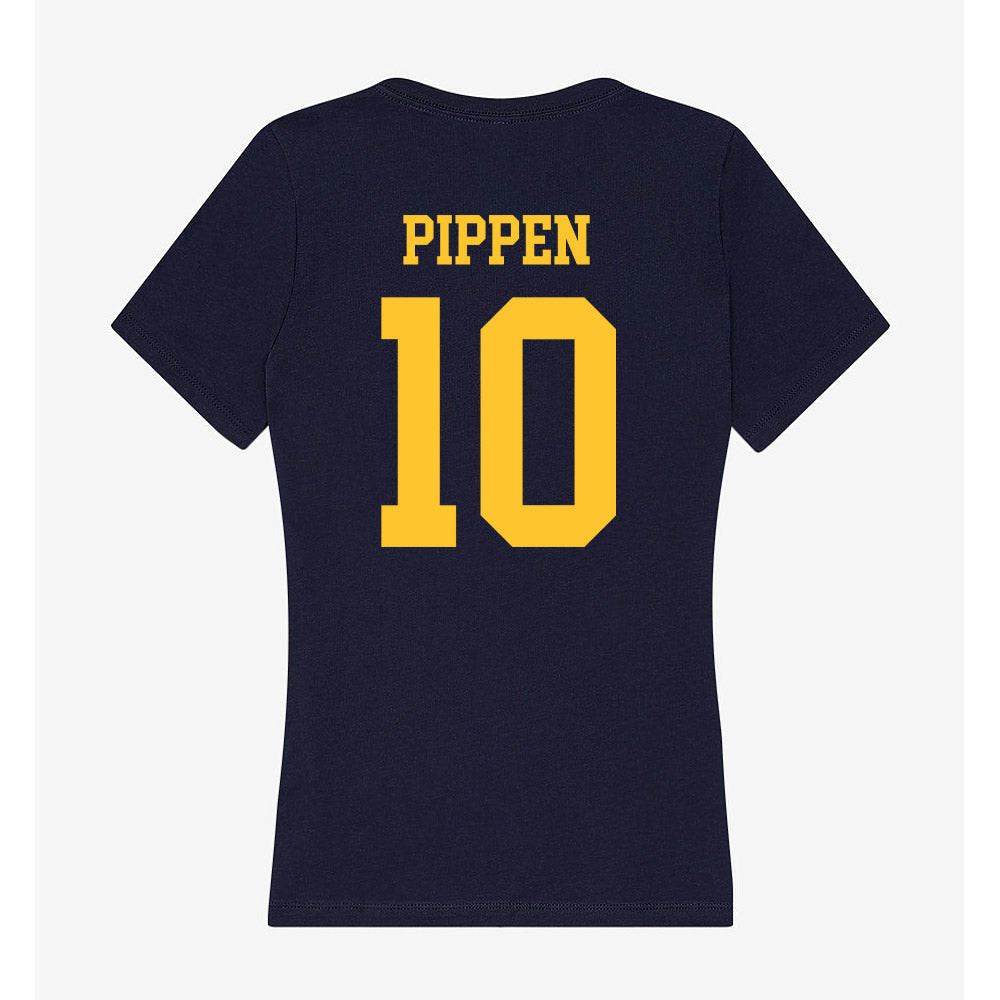 UC Berkeley - NCAA Men's Basketball : Justin Pippen - Classic Shersey Women's V-Neck T-Shirt-1