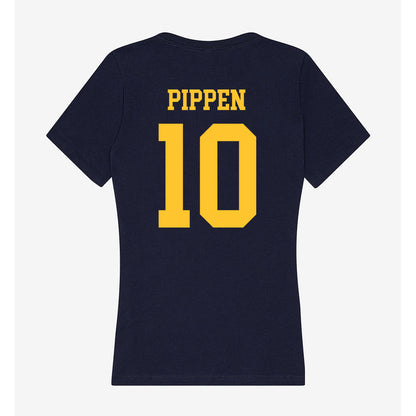 UC Berkeley - NCAA Men's Basketball : Justin Pippen - Classic Shersey Women's V-Neck T-Shirt-1