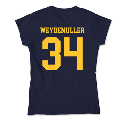 UC Berkeley - NCAA Football : Tobey Weydemuller - Classic Shersey Soft Style Women’s T-Shirt-1