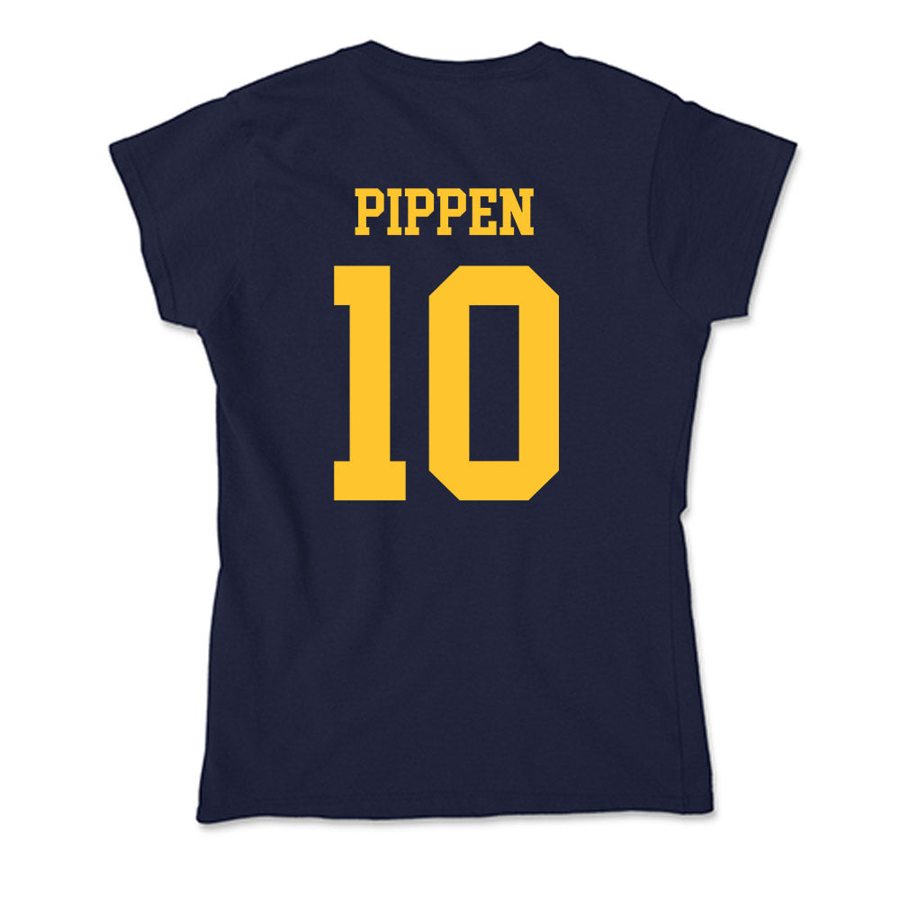 UC Berkeley - NCAA Men's Basketball : Justin Pippen - Classic Shersey Soft Style Women’s T-Shirt-1