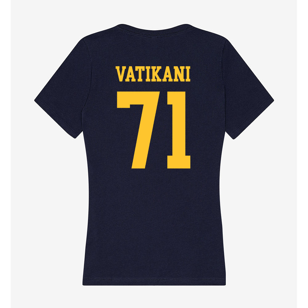 UC Berkeley - NCAA Football : Sioape Vatikani - Classic Shersey Women's V-Neck T-Shirt-1