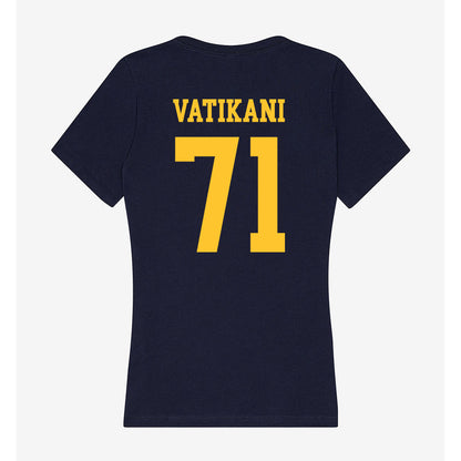 UC Berkeley - NCAA Football : Sioape Vatikani - Classic Shersey Women's V-Neck T-Shirt-1