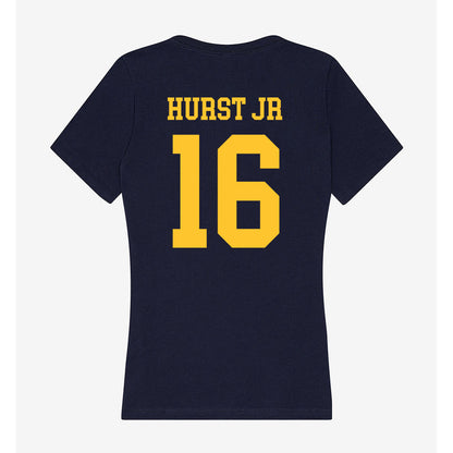 UC Berkeley - NCAA Football : Michael Hurst Jr - Classic Shersey Women's V-Neck T-Shirt-1