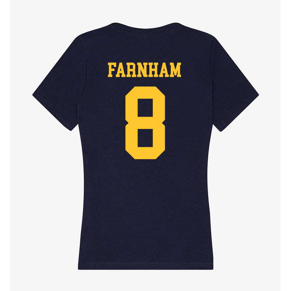 UC Berkeley - NCAA Women's Soccer : morgan farnham - Classic Shersey Women's V-Neck T-Shirt-1