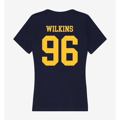 UC Berkeley - NCAA Football : Derek Wilkins - Classic Shersey Women's V-Neck T-Shirt-1