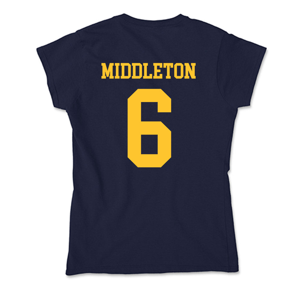 UC Berkeley - NCAA Women's Lacrosse : Jane Middleton - Classic Shersey Soft Style Women’s T-Shirt-1