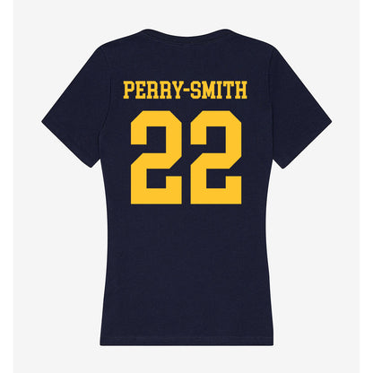 UC Berkeley - NCAA Football : Carson Perry-Smith - Classic Shersey Women's V-Neck T-Shirt-1