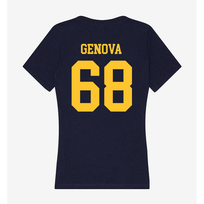 UC Berkeley - NCAA Football : Jojo Genova - Classic Shersey Women's V-Neck T-Shirt-1