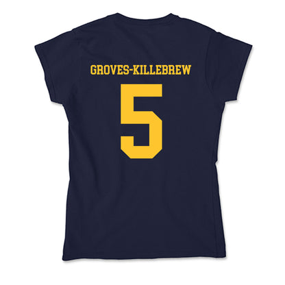 UC Berkeley - NCAA Football : Marquis Groves-Killebrew - Classic Shersey Soft Style Women’s T-Shirt-1