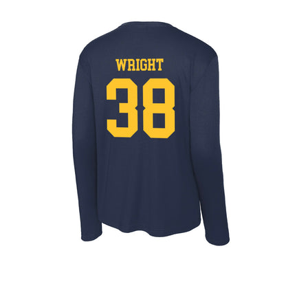 UC Berkeley - NCAA Baseball : Jett Wright - Classic Shersey Activewear Long Sleeve T-Shirt-1