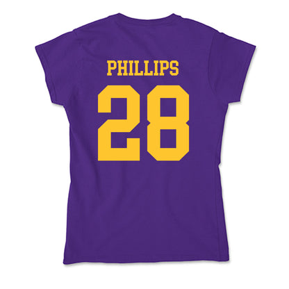 LSU - NCAA Softball : Jada Phillips - Soft Style Women’s T-Shirt-1
