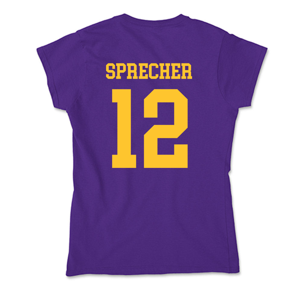 LSU - NCAA Beach Volleyball : Julia Sprecher - Soft Style Women’s T-Shirt-1