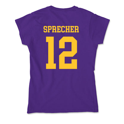 LSU - NCAA Beach Volleyball : Julia Sprecher - Soft Style Women’s T-Shirt-1