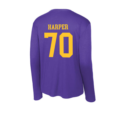 LSU - NCAA Football : Devin Harper - Activewear Long Sleeve T-Shirt-1