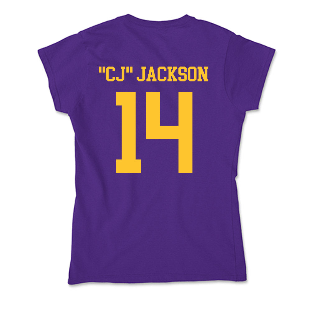 LSU - NCAA Football : Christopher "CJ" Jackson - Soft Style Women’s T-Shirt-1