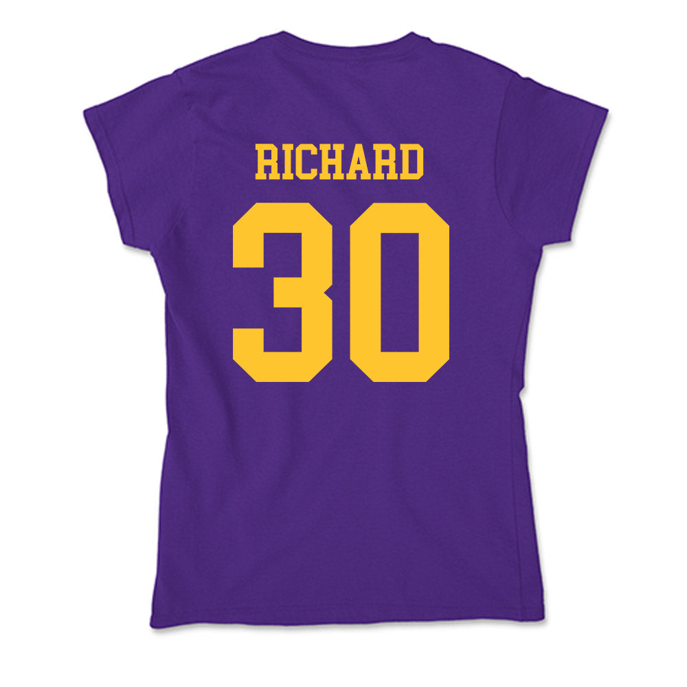 LSU - NCAA Women's Basketball : Jada Richard - Soft Style Women’s T-Shirt-1
