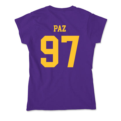 LSU - NCAA Baseball : Marcos Paz - Soft Style Women’s T-Shirt-1